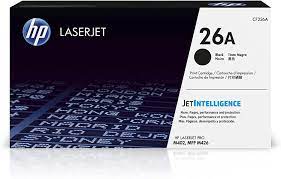 HP 26A (CF226A) Black Original LaserJet Toner Cartridge (3100 Yield)